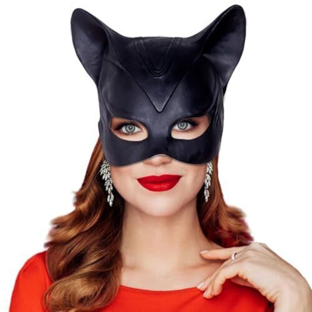 9891 Cat Mask , Cat Half Face Masks for Halloween Masquerade Cosplay Party